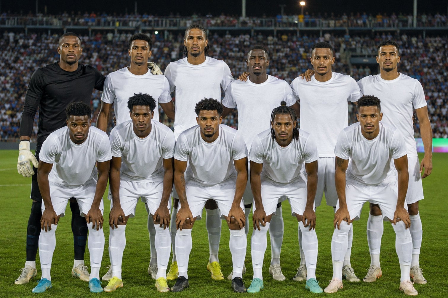 Cầu thủ Cape Verde trong buổi thi đấu
